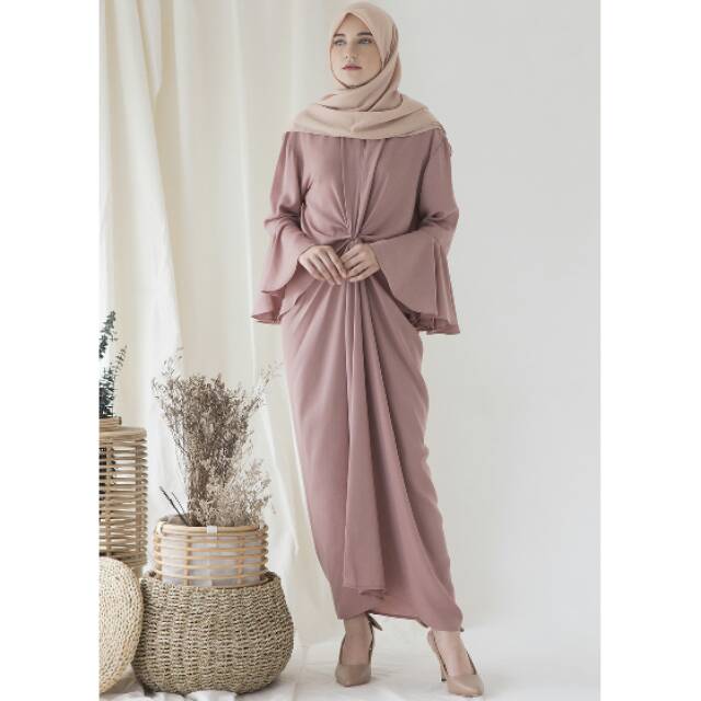 Askalabel MAUVE ISVARA, Gamis trendy ORI by ASKA LABEL