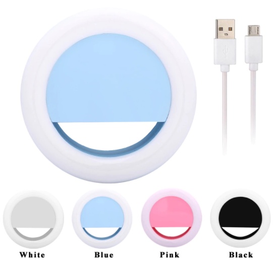 Lampu Selfie Led Ring Light Bigo Portable Clip Ring Light Handphone