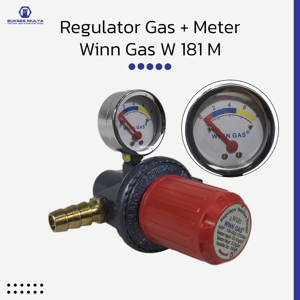 Winn Gas , W 181 , Win Gas , Regulator LPG , Tekanan Tinggi , - HP 181