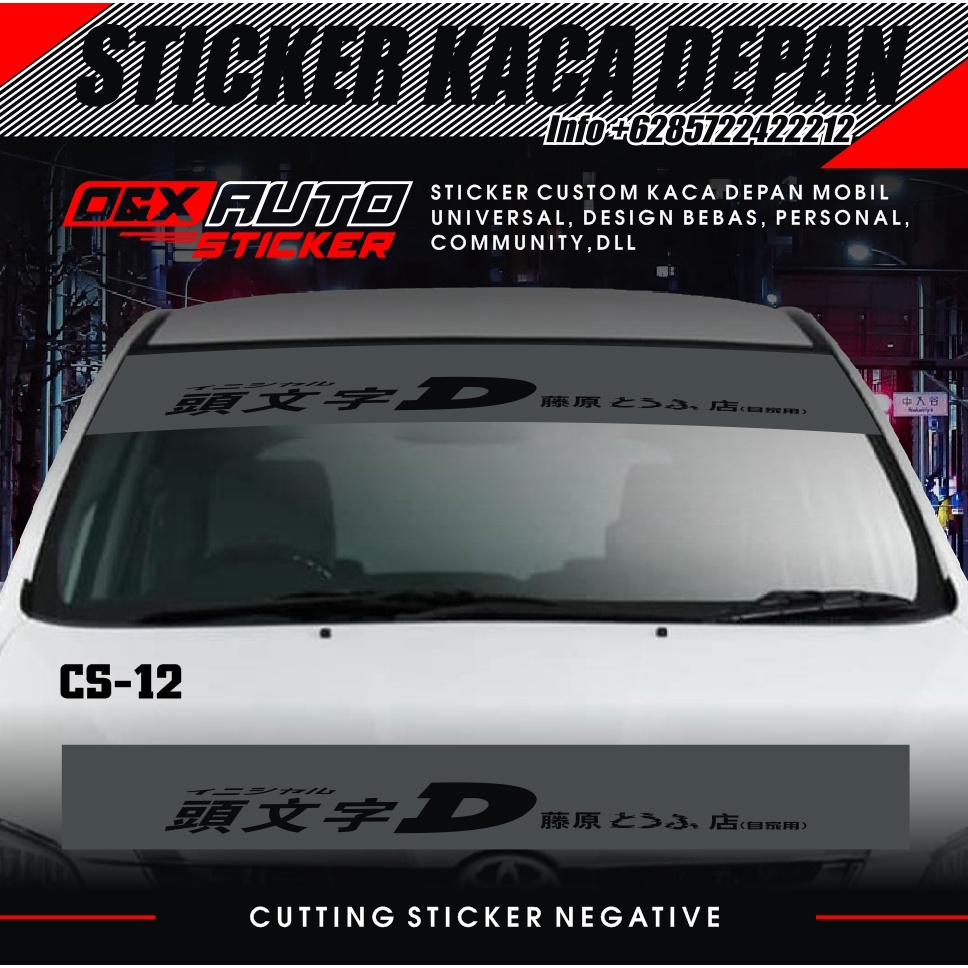 Sticker KACA DEPAN MOBIL STIKER UNIVERSAL (12)