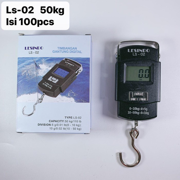 Timbangan Digital, LS 02 , Timbangan Portable, Timbangan Gantung Digital 50kg