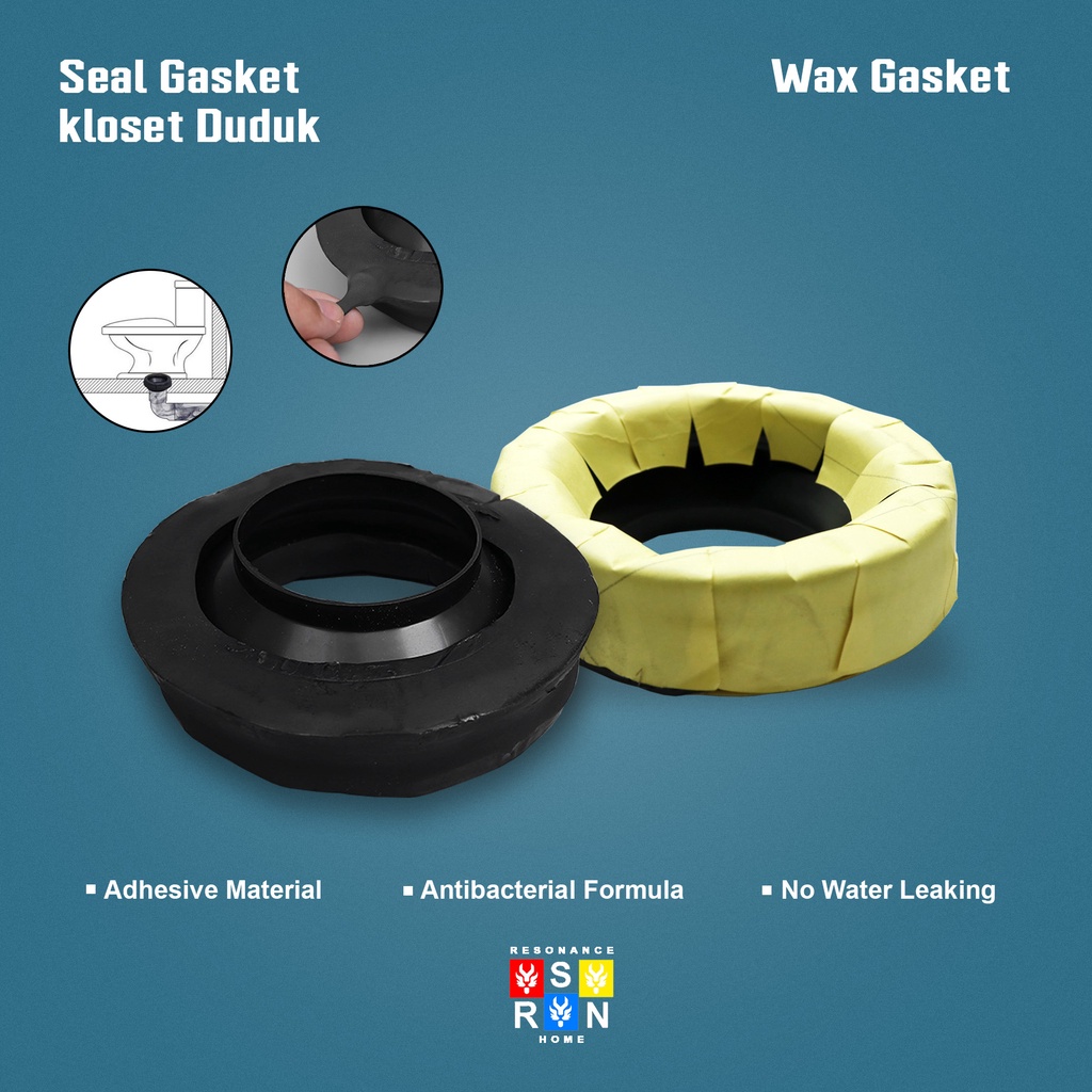 Seal Gasket Kloset Duduk / Dodol Kloset Wax Bowl Resonance Home