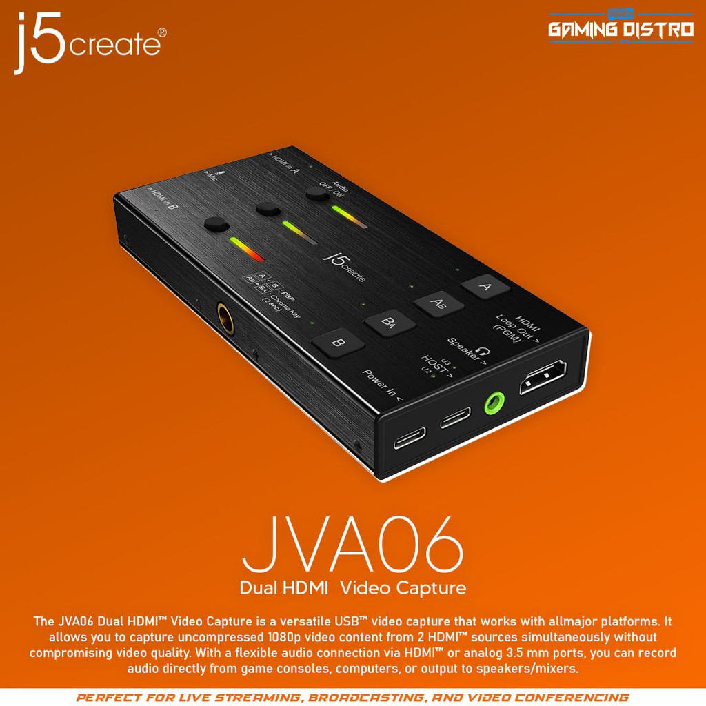 j5create JVA06 Dual HDMI™ Video Capture