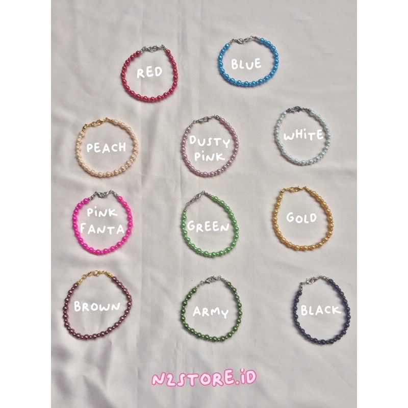 Konektor Masker Hijab Mutiara Sintetis Besar Kecil