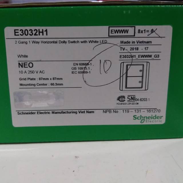 Saklar seri neo schneider