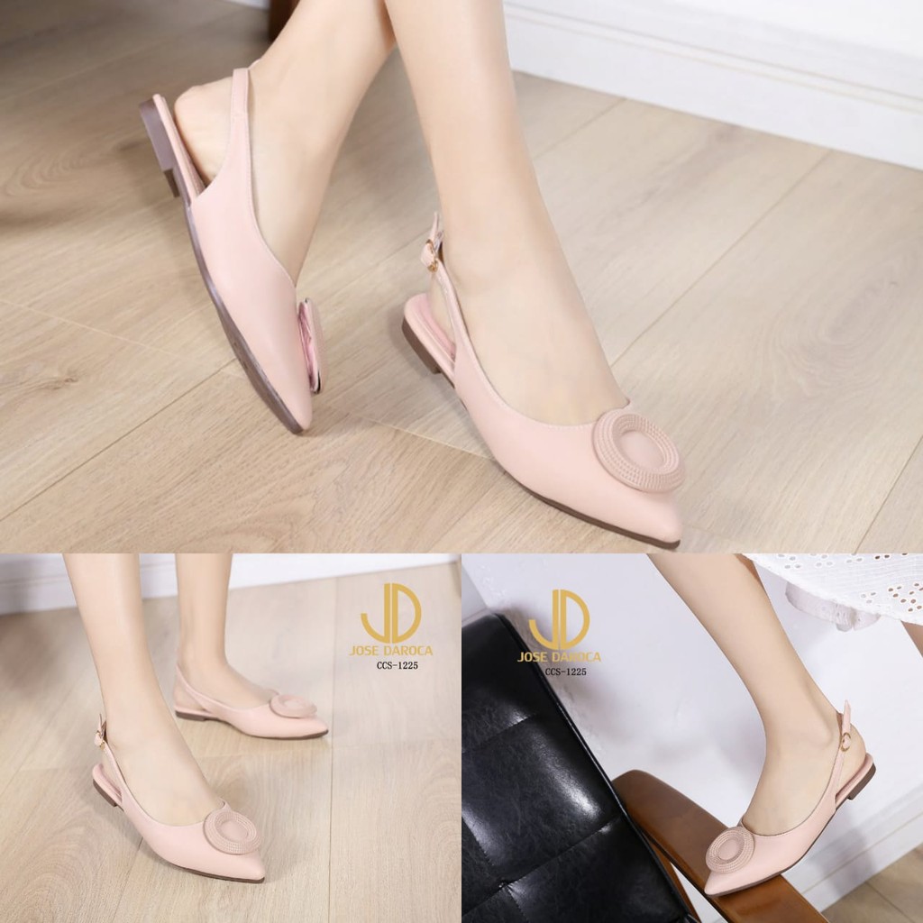 JOSE DAROCA Sepatu Slingback Flat Shoes # CCS-1225 # ORIGINAL