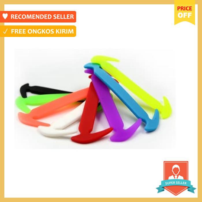 Tali Sepatu Silicon / Tali Sepatu Karet / Tali Sepatu New Versi ( V3 ) - Sneakers Pria