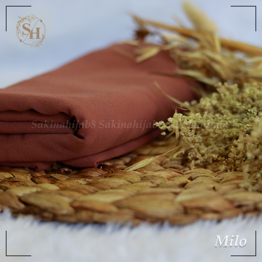 PROMO Pashmina Ceruty Babydoll 200x75 cm jahit tepi CHAPTER1-Milo
