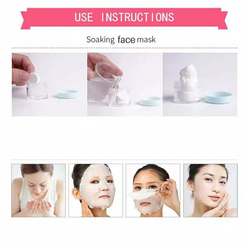 Masker Muka wajah Compressed Paper Mask Sheet / Tablet Mask / Masker Kertas / Masker topeng