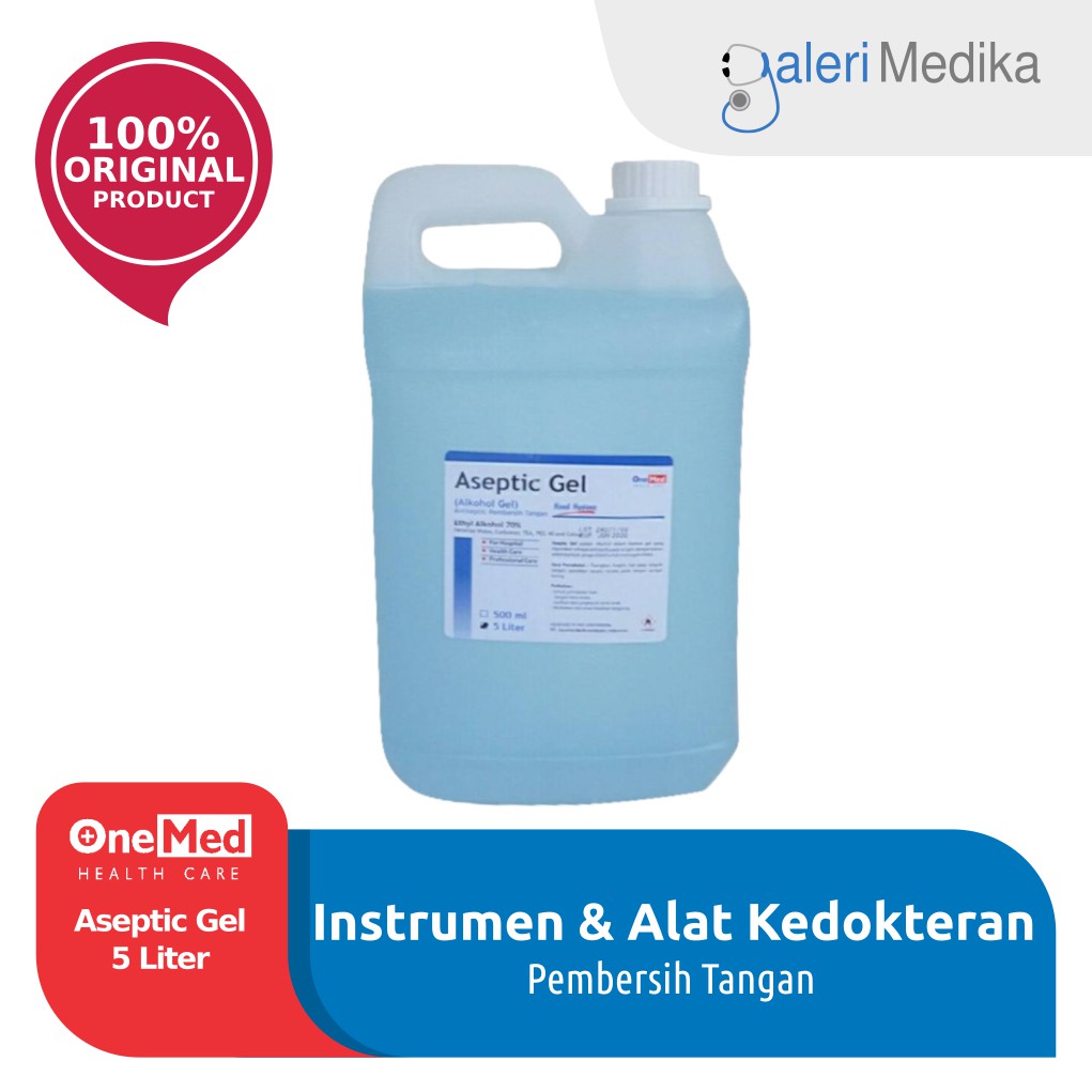 Antiseptik/Aseptic Gel Onemed 5 Liter (KHUSUS GOJEK)