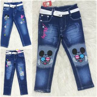  Celana  Jeans  Panjang Anak  Perempuan  Cewek Umur 2 3 4 5 6 