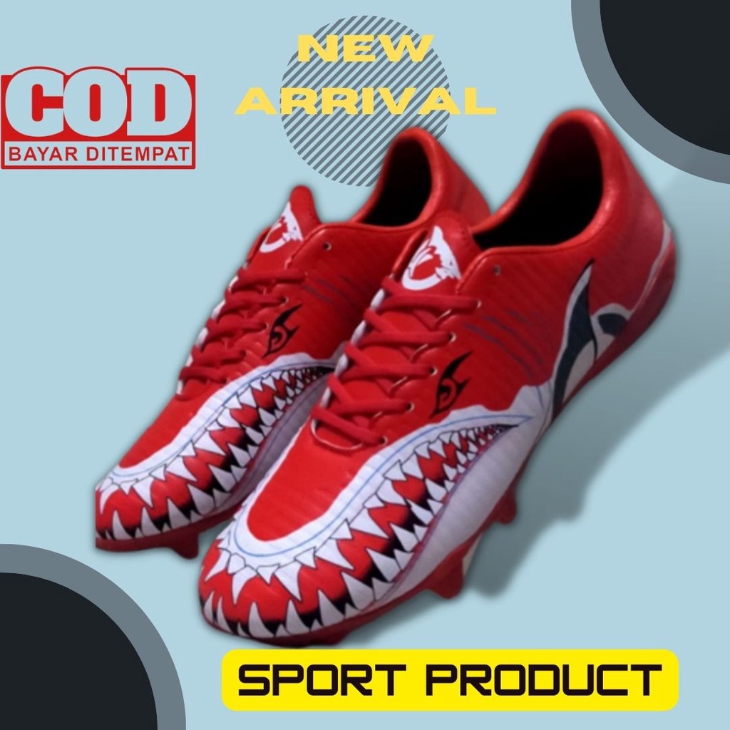 { Free Kaos Kaki }Sepatu Spatu Bola Terbaru Sepatu Spatu Bola Ortus Hiu Bayar Ditempat COD