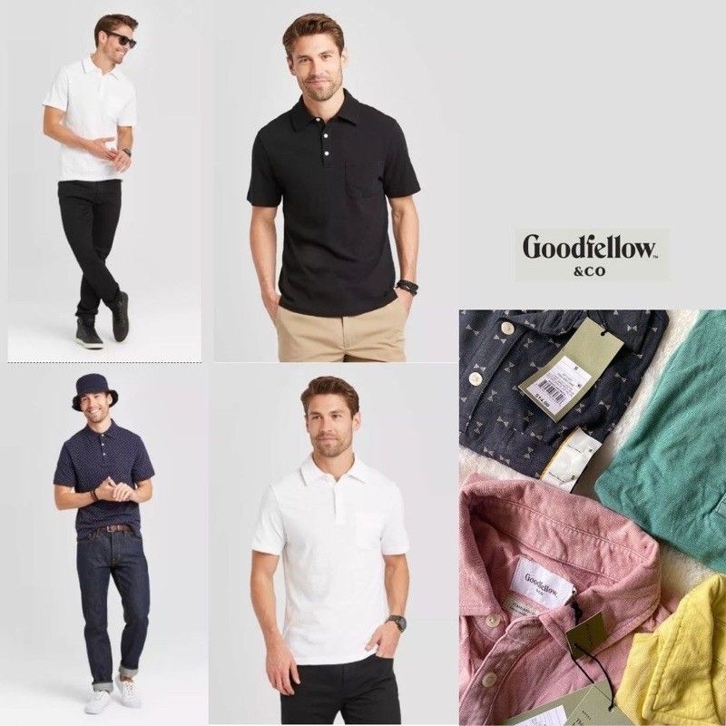 Kaos Kerah Polo Pria Goodfellow Original