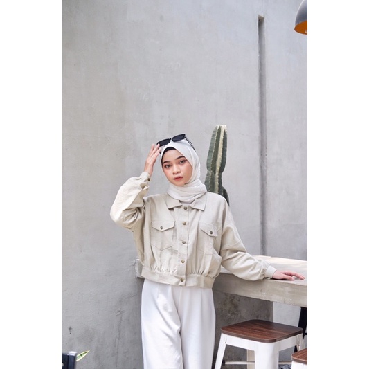 Ivy Outer / Crop outer Linen