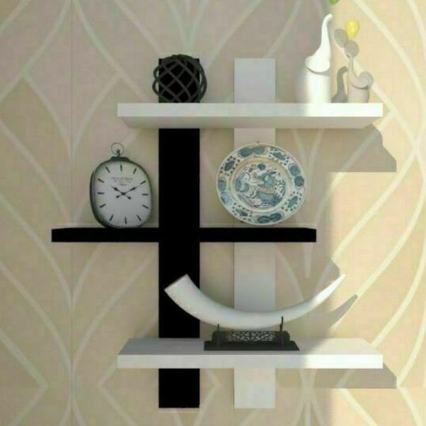 Model Rak Meja Tv Minimalis Kayu Palet Alumunium Besi Gantung Dinding Tembok Modern Tempel Mz