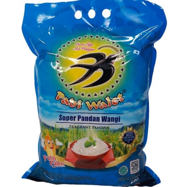 

Beras pandan wangi padi walet 5kg