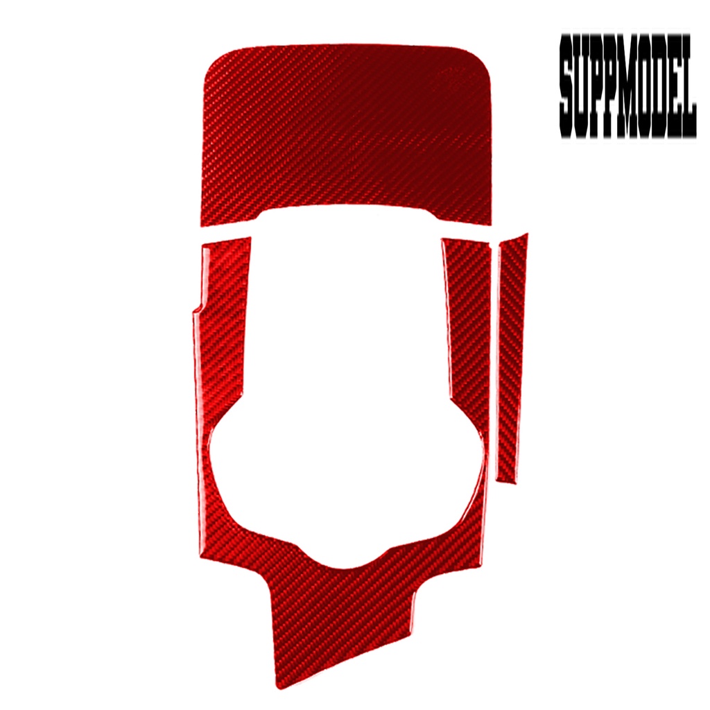 Suppmodelx &lt; 3Pcs / Set Stiker Cover Panel Persneling Mobil Bahan Carbon Fiber Untuk Alfa Romeo Giulia 17-19