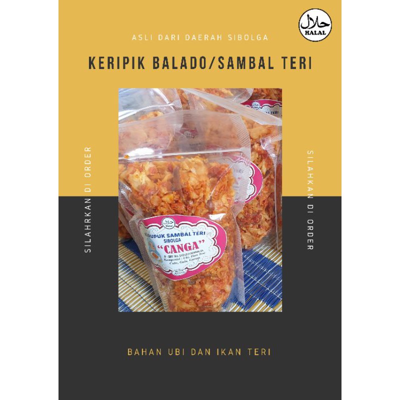 

Keripik Balado/Sambal Teri Asli Daerah SIBOLGA