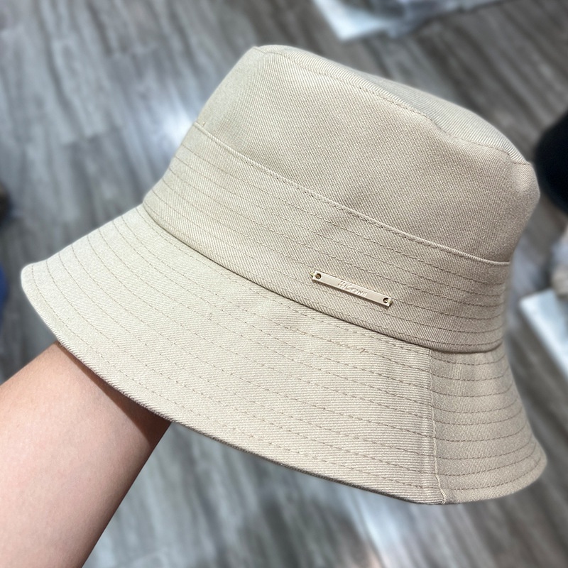 Topi Bucket / fisherman Gaya retro Korea Untuk Pria / Wanita