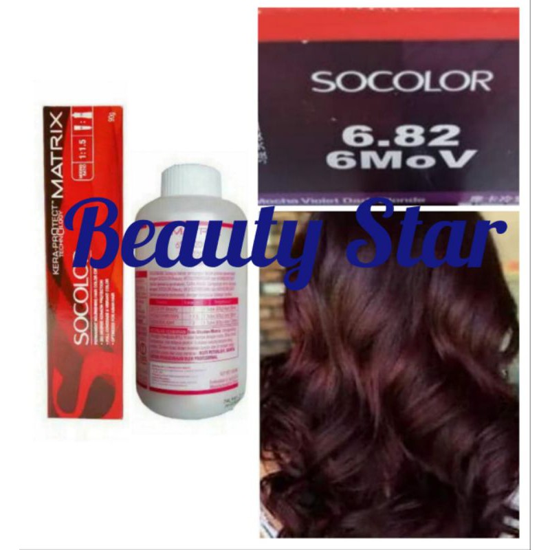 MATRIX SOCOLOR NO. 6.82 / 6MoV MOCHA VIOLET DARK BLONDE DAN OXYDANT