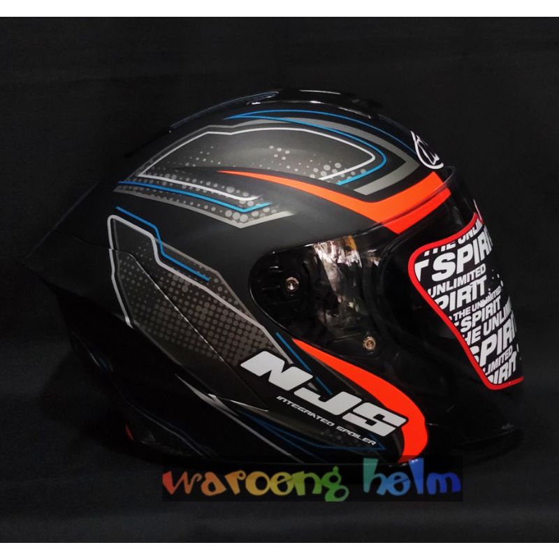 HELM NJS KAIROZ MOTIF ORIGINAL KAIROZ GARUDA KAIROZ RUSH KAIROZ ZENITH KAIROZ FURION-FURION BK/ORNGE DOFF