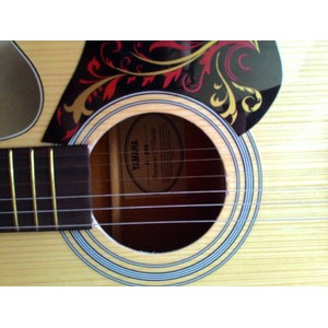 Gitar Akustik Merk Yamaha Warna Natural Jumbo Senar String Buat Pemula Belajar Jakarta Murah