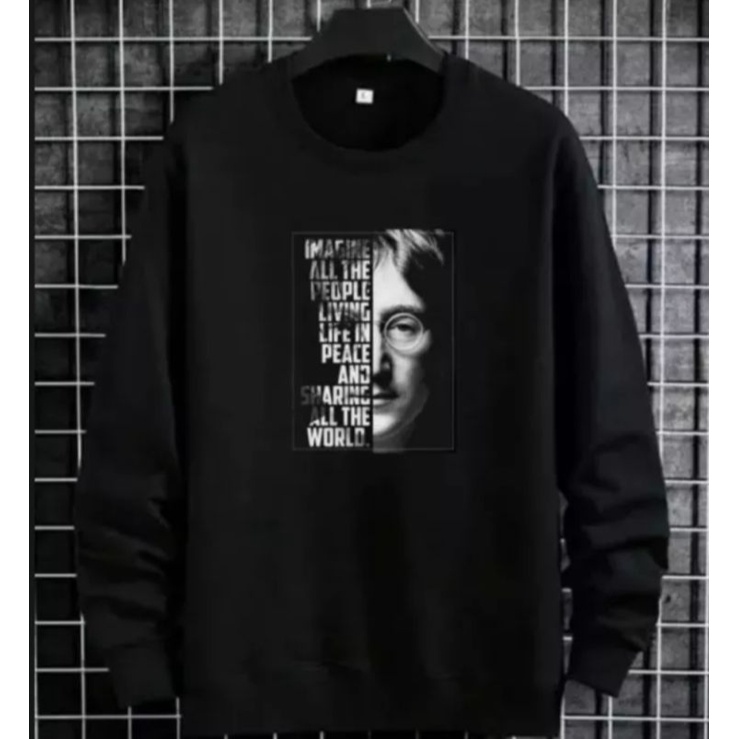 MAGINE ALL THE PEOPLE SWEATER CREWNECK OBLONG PRIA