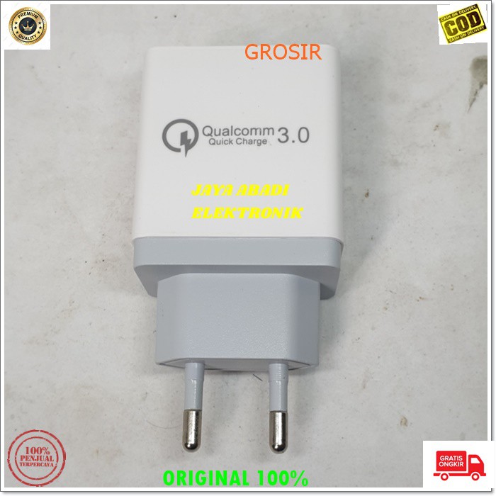 J311 SMART 7.2A TRAVELL CHARGER FAST CHARGING ADAPTIVE ADAPTOR CAS CASAN ADAPTOR USB ADAPTER TC SUPER SPEED ANDROID HP HANDPHONE QUICK QUALLCOM REAL QC SMART TRAVEL CHARGER KIT DENGAN 3 USB PORT 7.24 MAX SUPPORT QUALCOMM QUICK CHARGER 3.0