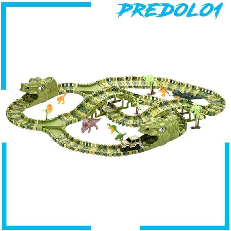 [PREDOLO1] Dinosaur Racing Track Toys Dinosaur Toys Kids Gift for Christmas Kids Boys