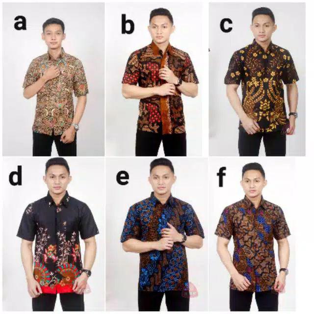 Promo Terbaik Kemeja Batik Pria Lengan Pendek Original Terlaris Di Shopee Ready Seragam