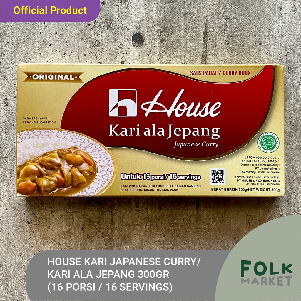 

HOUSE Kari Japanese Curry / Kari Ala Jepang 300 gr / 300gr (16 Porsi)