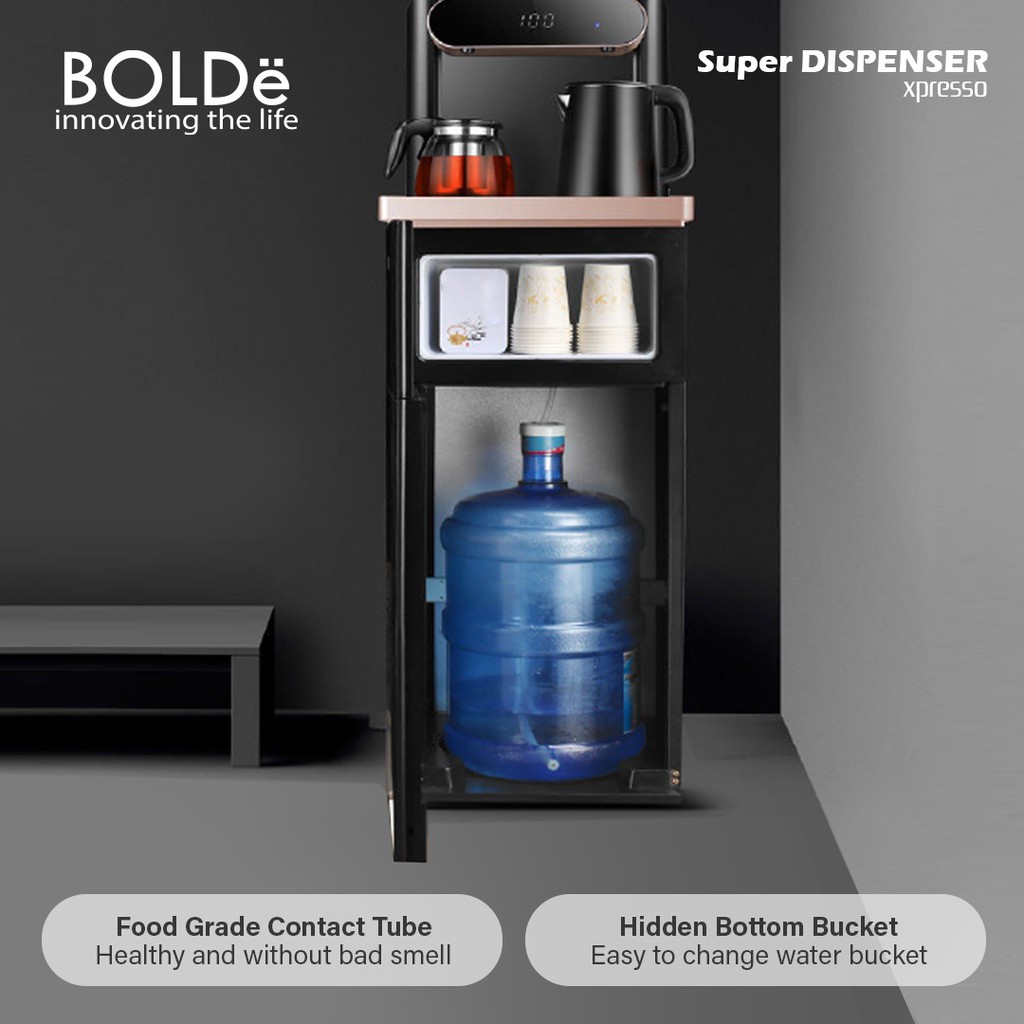 BOLDe Dispenser Xpresso Galon bawah Futuristik 2 tahun Garansi