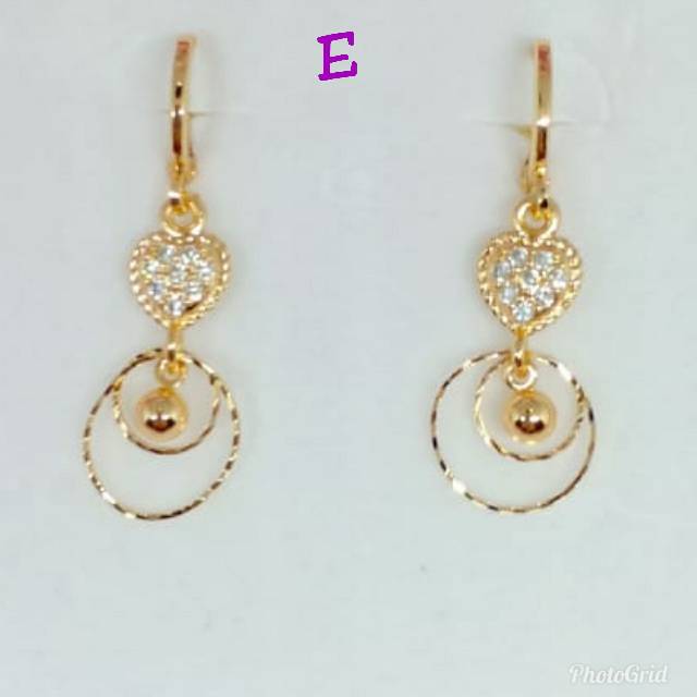 NEW Anting gantung juntai permata zircon ♡ORIBU♡