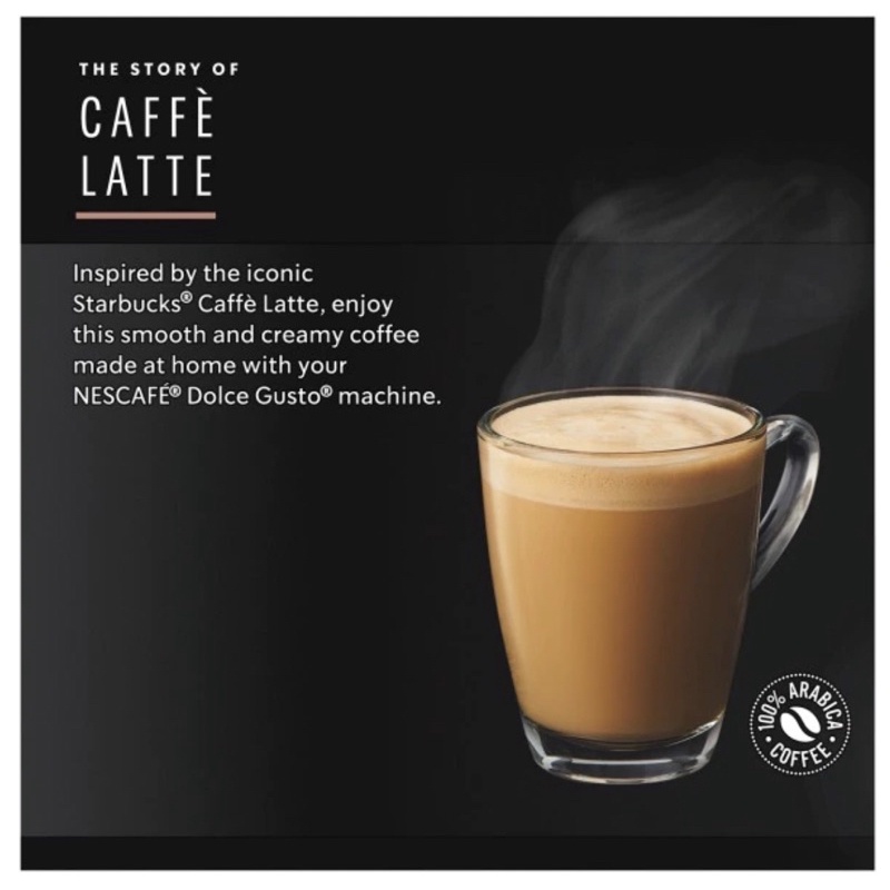 Nescafe Dolce Gusto Starbucks Caffe Latte - Coffee Capsules