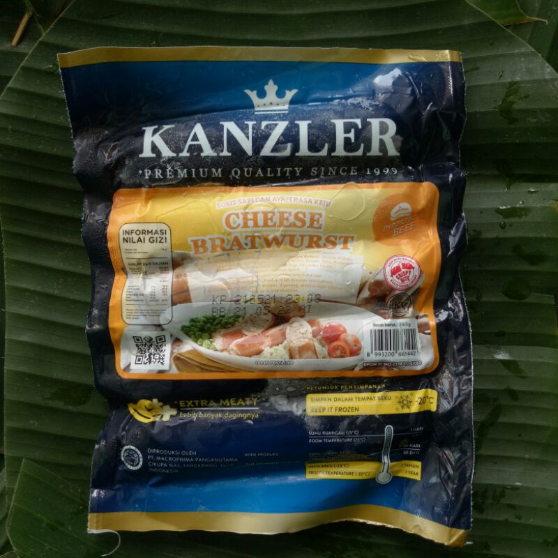 

KANZLER Chesee Bratwurst 360gr