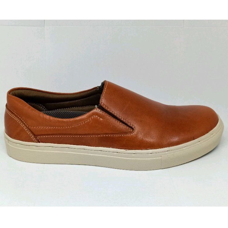 Sepatu Sneakers Pria Kulit Pull up Asli Sepatu Casual SlipOn Kulit Premium Grammer