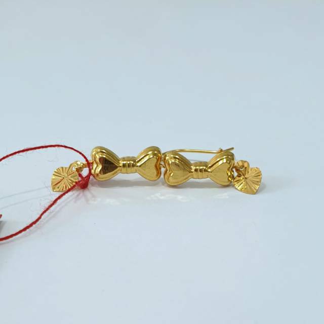 Anting Emas asli model anting cristal