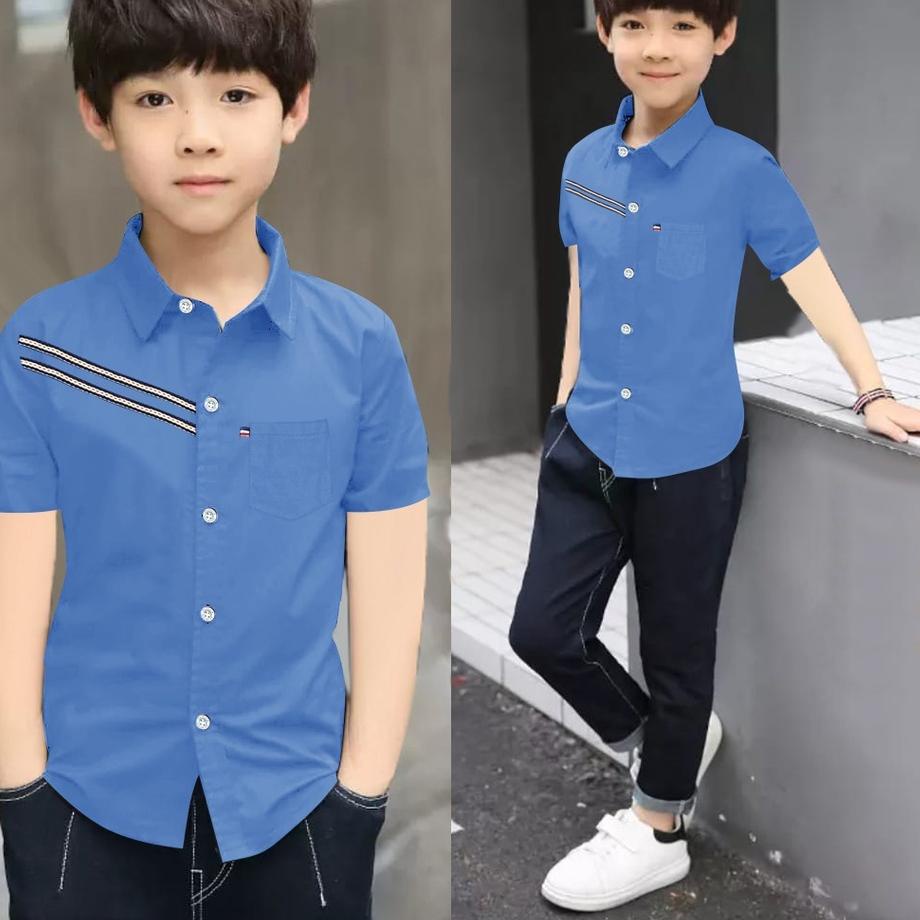 Limited - g.jv/hem kids DICKY pendek kemeja anak laki laki/baju distro anak cowok keren 2022/atasan 