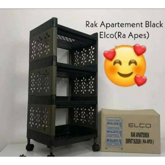 RAK YOYO 4 SUSUN WARNA/Rak apartemen/rak elco/rak plastik/rak susun 4