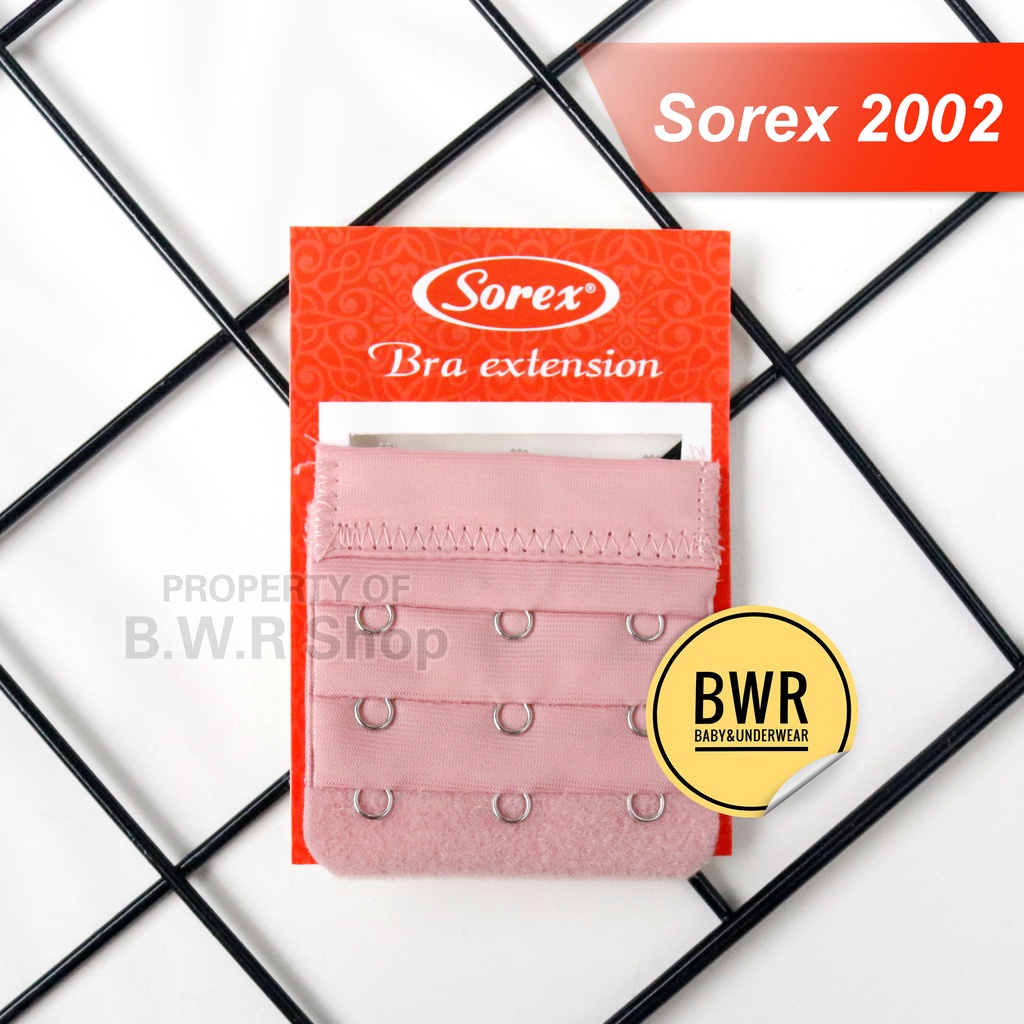 Sorex Kait 3 Art. 2002 Penyambung Bh | Bra Extension Kait Pendek /2002