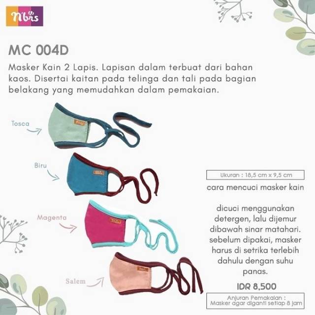 Masker kain Nibras MC 04.