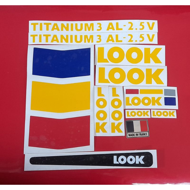 Stiker Sepeda Look Titanium