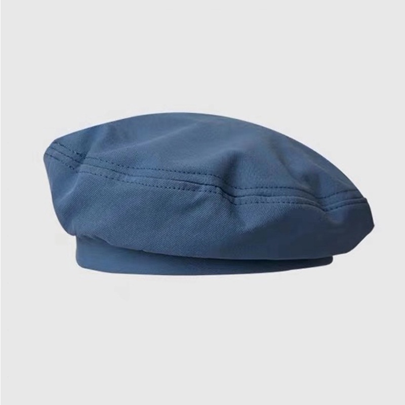 Topi Baret Warna solid Gaya Korea Untuk Wanita