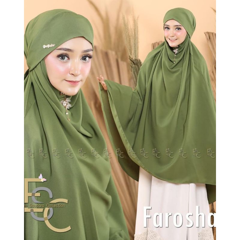 TERMURAH [ada realpict] FRENCH KHIMAR FAROSHA ori 6 SAUDARA JILBAB JUMBO SYAR'I GROSIR MURAH