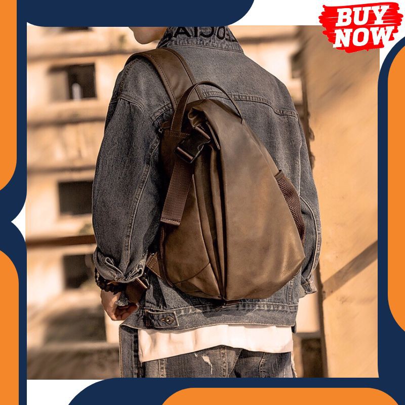 DSQ236 Tas Selempang Kulit Tas Pria Slempang Slingbag imp