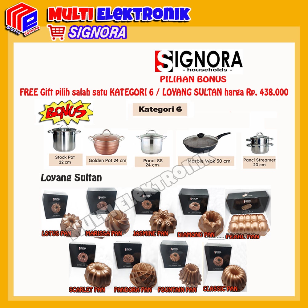 Oven Signora De Noir Kapasitas 150L Bonus Hadiah Kategori 6