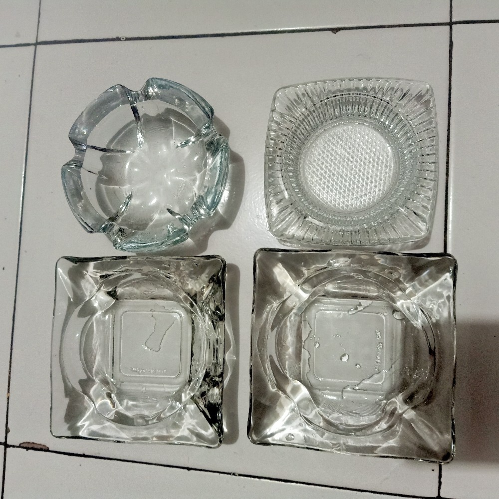 Asbak Kaca / Ashtray At-5 Lm / Asbak Murah