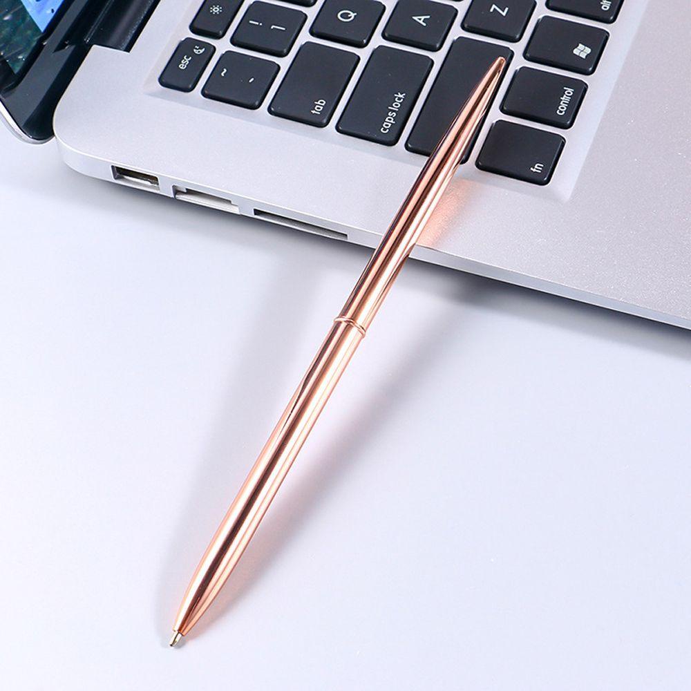 [Elegan] Ball Pen Berputar Untuk Perlengkapan Menulis Sekolah Alat Tulis Kantor Pena Logam Kualitas Top Press Style Bolpen Ballpoint