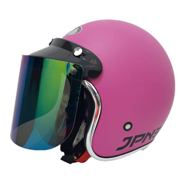 Helm JPN Retro Pink magenta Dof List Chrom