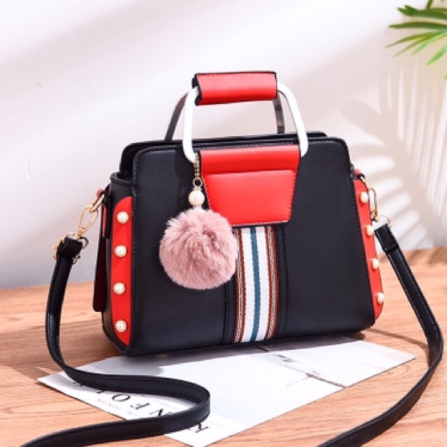 Stripes bags tas selempang wanita slingbags wanita tas fashion tas wanita tas batam tas cewe murah